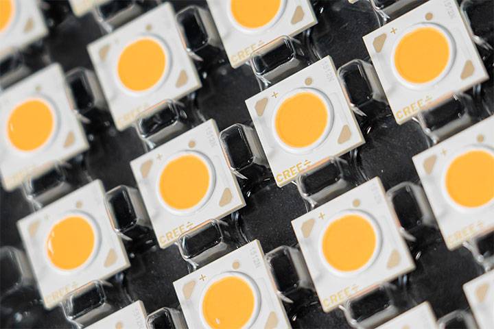 Close-up light chip